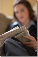 Woman Reading News