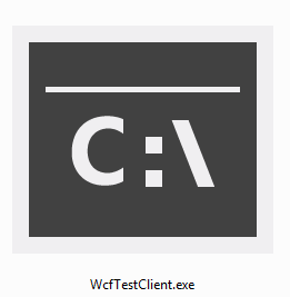 Figure 01: WCFTestClient.ext Icon