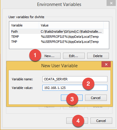 Figure 04: Environment Variables in Windows