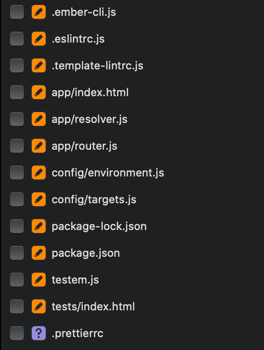 Figure 01 - Ember Octane's Updated Files